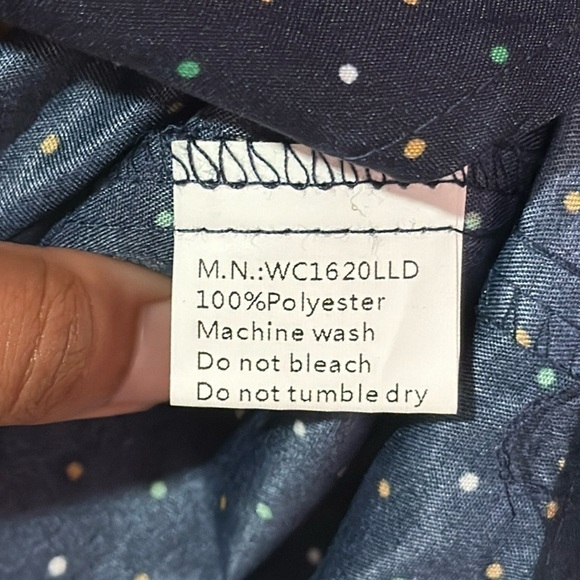 PASOK Men’s Polka Dot short Sleeve Button Down Shirt Size Small NWT - Picture 6 of 6